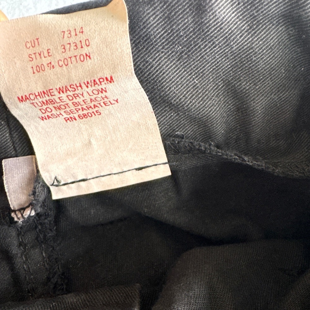 Vintage Bongo Gene Montesano Black Denim Mini Skirt Y2K 90s Statement Belt - Picture 5 of 6